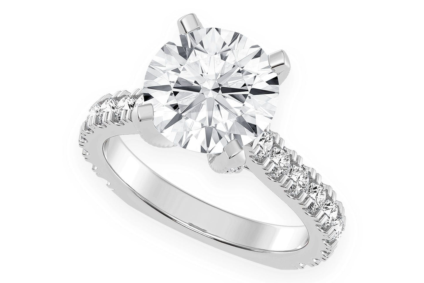 THINN - 3.00CT ROUND DIAMOND - DIAMOND ENGAGEMENT RING
