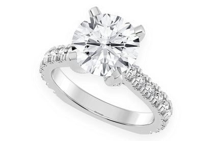 THINN - 3.00CT ROUND DIAMOND - DIAMOND ENGAGEMENT RING