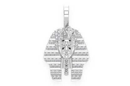 PHARAOH DIAMOND PENDANT 14K SOLID GOLD 0.20CTW
