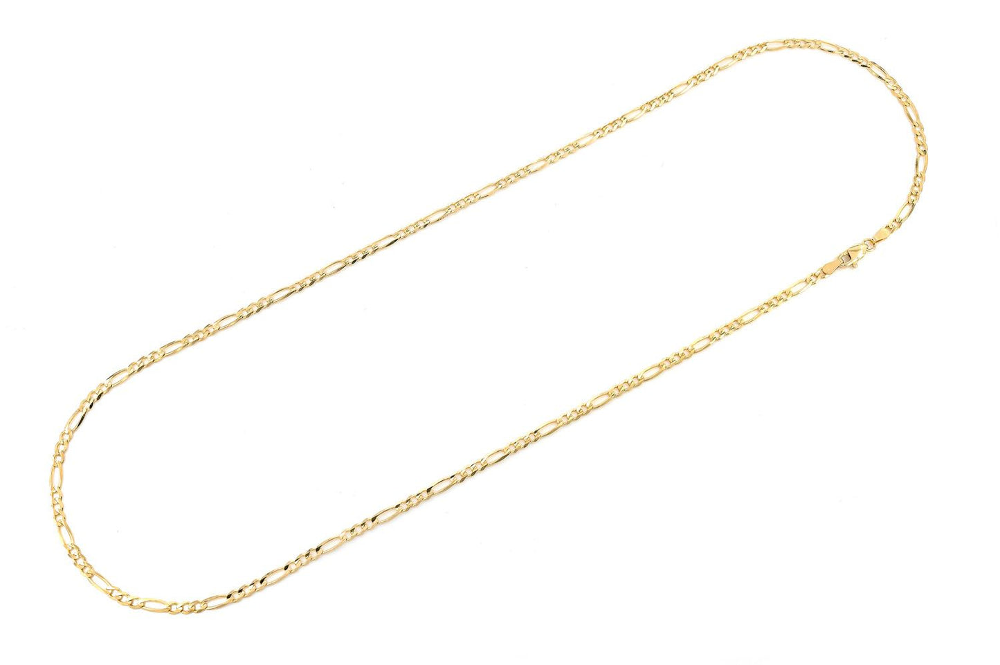 LANȚ FIGARO 3MM AUR MASIV 14K