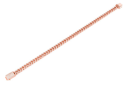 6MM MIAMI CUBAN DIAMOND BRACELET 14K SOLID GOLD 4.25CTW