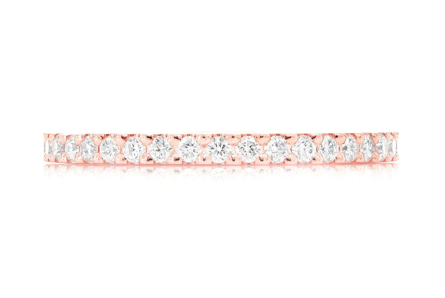 Inel cu diamant ETERNITY, aur masiv de 14K, 0.50 ct
