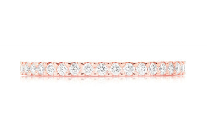 Inel cu diamant ETERNITY, aur masiv de 14K, 0.50 ct