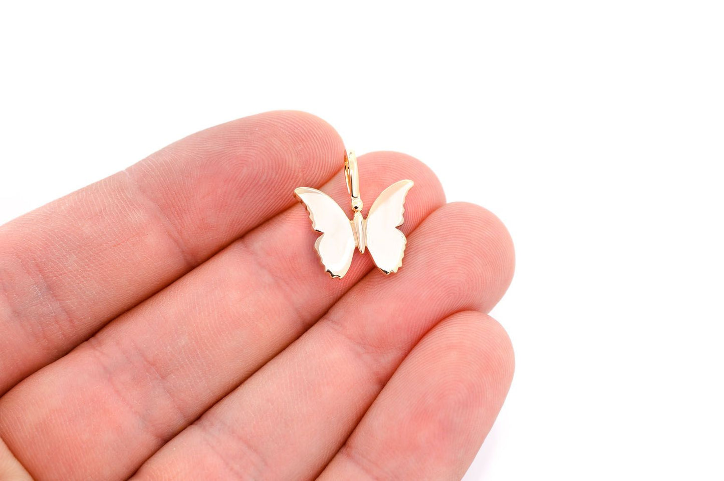 BUTTERFLY PENDANT 14K SOLID GOLD