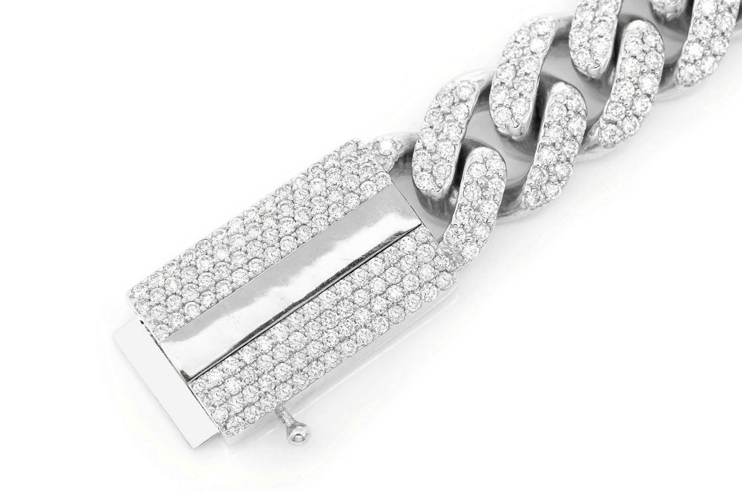 12MM MIAMI CUBAN DIAMOND BRACELET 14K SOLID GOLD 7.50CTW