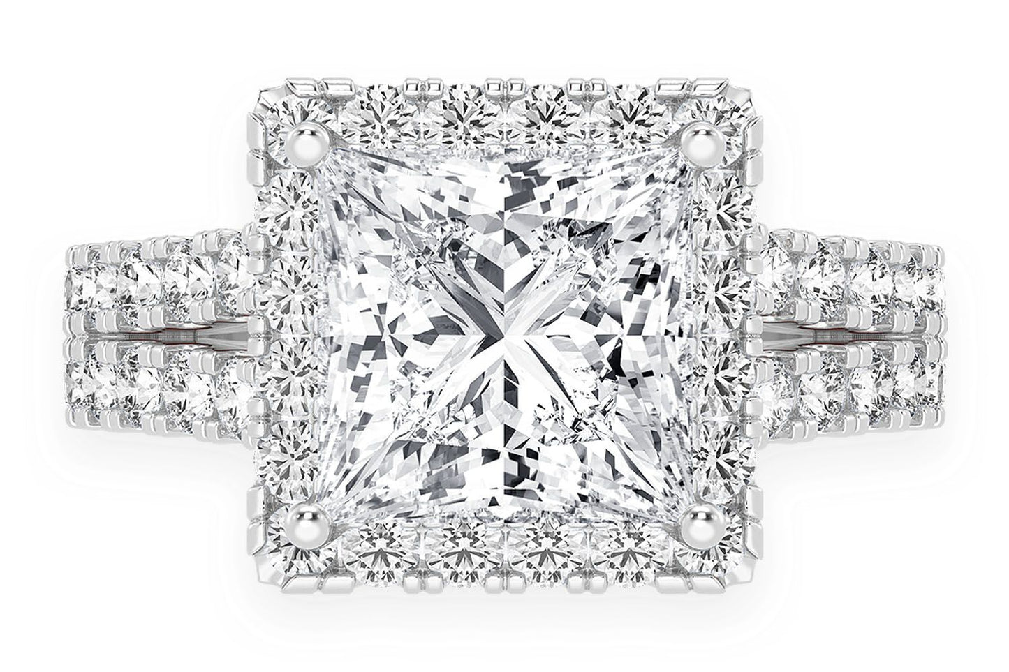SPHINX - 3.00CT PRINCES CUT - DIAMOND ENGAGEMENT RING