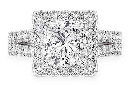 SPHINX - 3.00CT PRINCES CUT - DIAMOND ENGAGEMENT RING