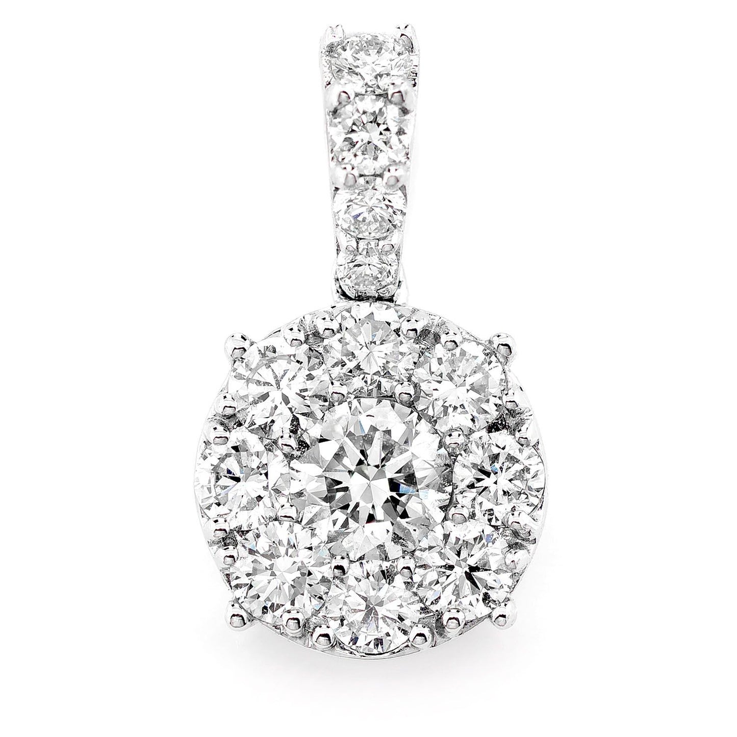 Pandantiv Solitaire cu Diamant, Mozaic, Aur Masiv de 14K, 1.00ct