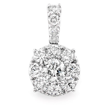 Pandantiv Solitaire cu Diamant, Mozaic, Aur Masiv de 14K, 1.00ct