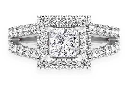 SPHINX - .75CT PRINCESS CUT SOLITAIRE - DIAMOND ENGAGEMENT RING