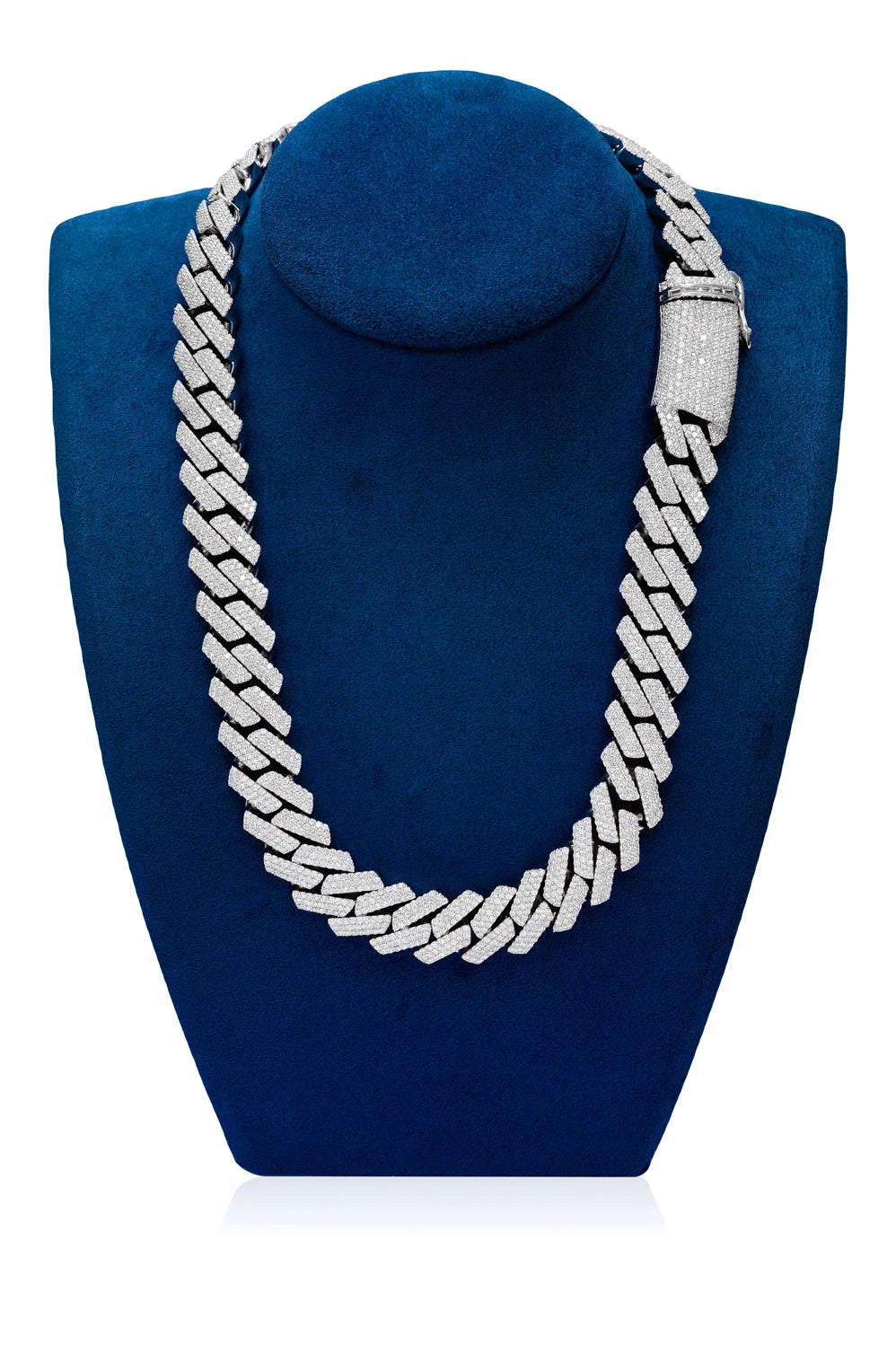 19MM RAISED MIAMI CUBAN LINK DIAMOND NECKLACE 14K SOLID GOLD 59.50CTW