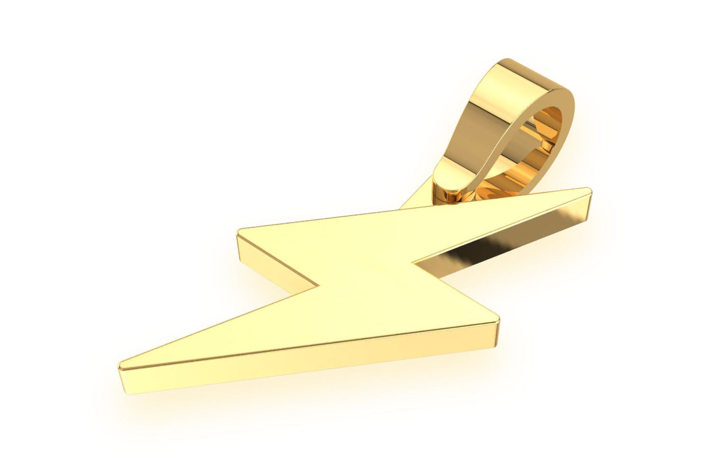 LIGHTNING BOLT PENDANT 14K SOLID GOLD