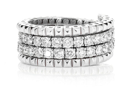 DIAMOND FLEX WRAP RING 14K SOLID GOLD 2.50CTW