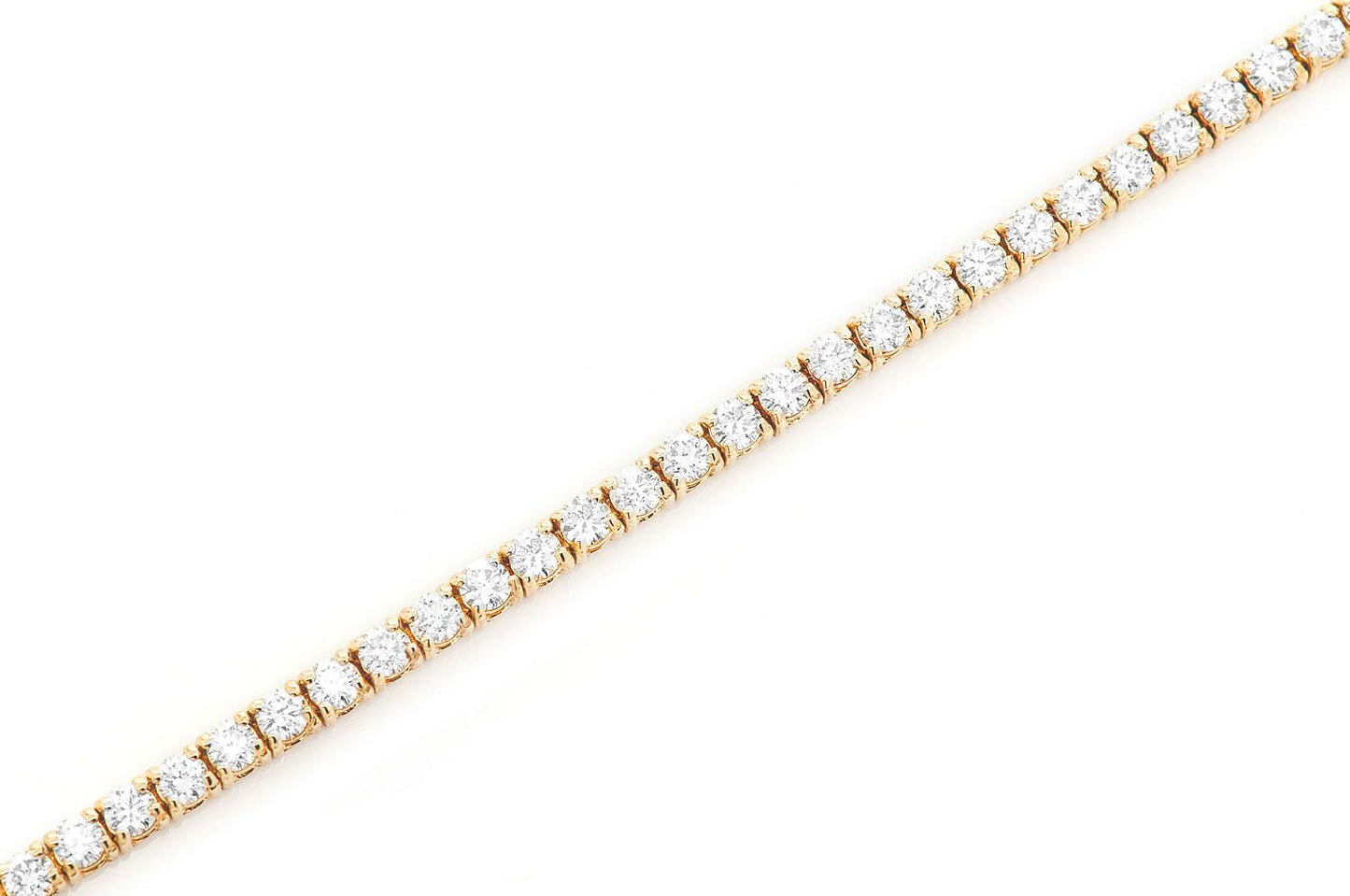 5PT PRONG SET DIAMOND TENNIS BRACELET 14K SOLID GOLD 3.00CTW