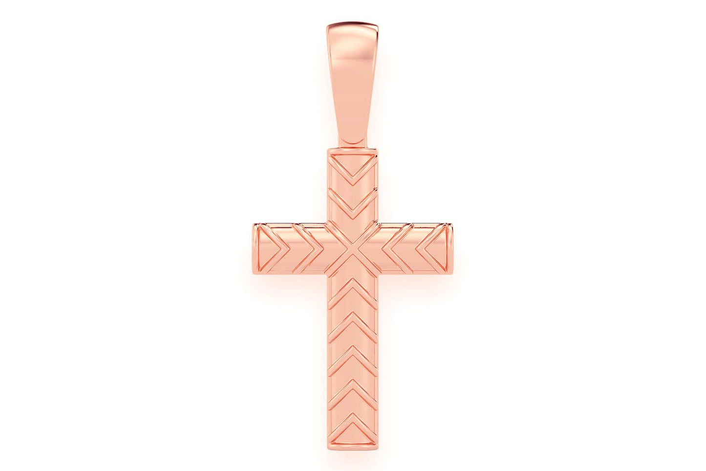 Подвеска-крест X DESIGN из цельного золота 14 карат