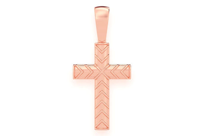 Подвеска-крест X DESIGN из цельного золота 14 карат