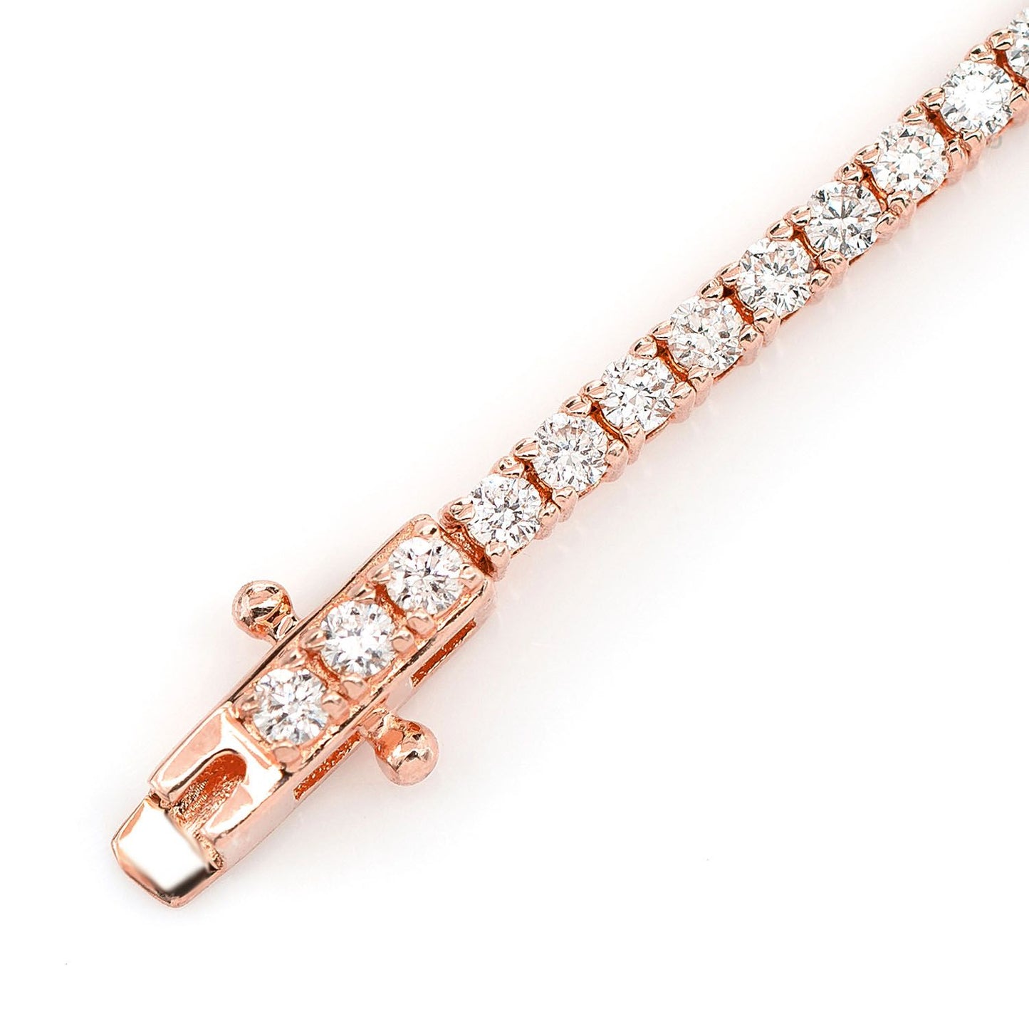 2PT PRONG SET DIAMOND TENNIS BRACELET 14K SOLID GOLD 1.50CTW