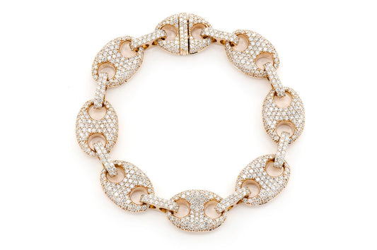 14.5MM MARINER LINK BRACELET 14K   11.25CTW