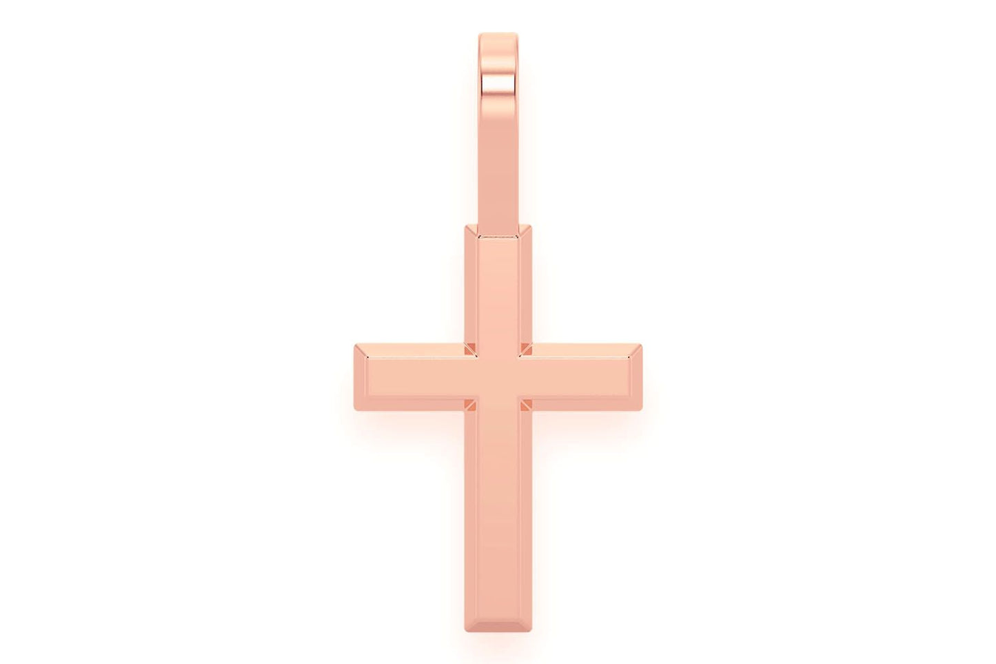 ANGLED CROSS PENDANT 14K SOLID GOLD
