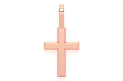 ANGLED CROSS PENDANT 14K SOLID GOLD