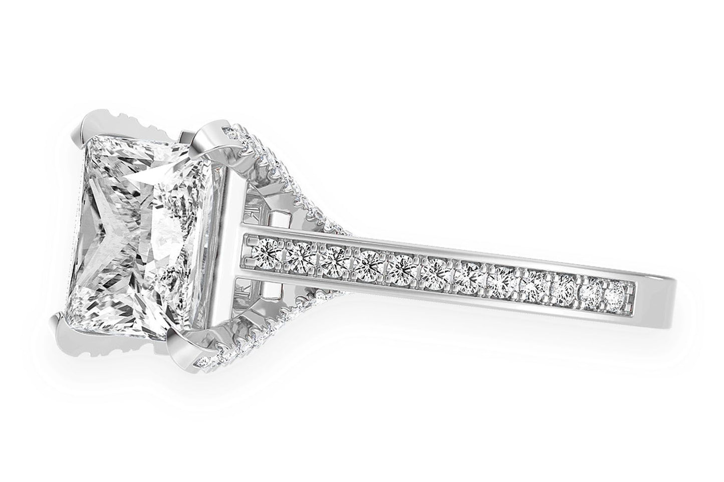 CHANT - 3.00CT PRINCESS CUT - DIAMOND ENGAGEMENT RING
