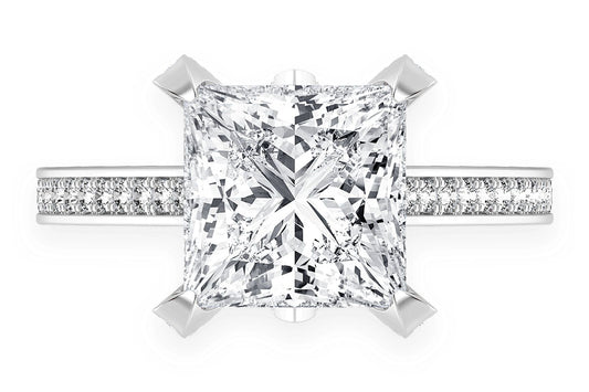 CHANT - 3.00CT PRINCESS CUT - DIAMOND ENGAGEMENT RING