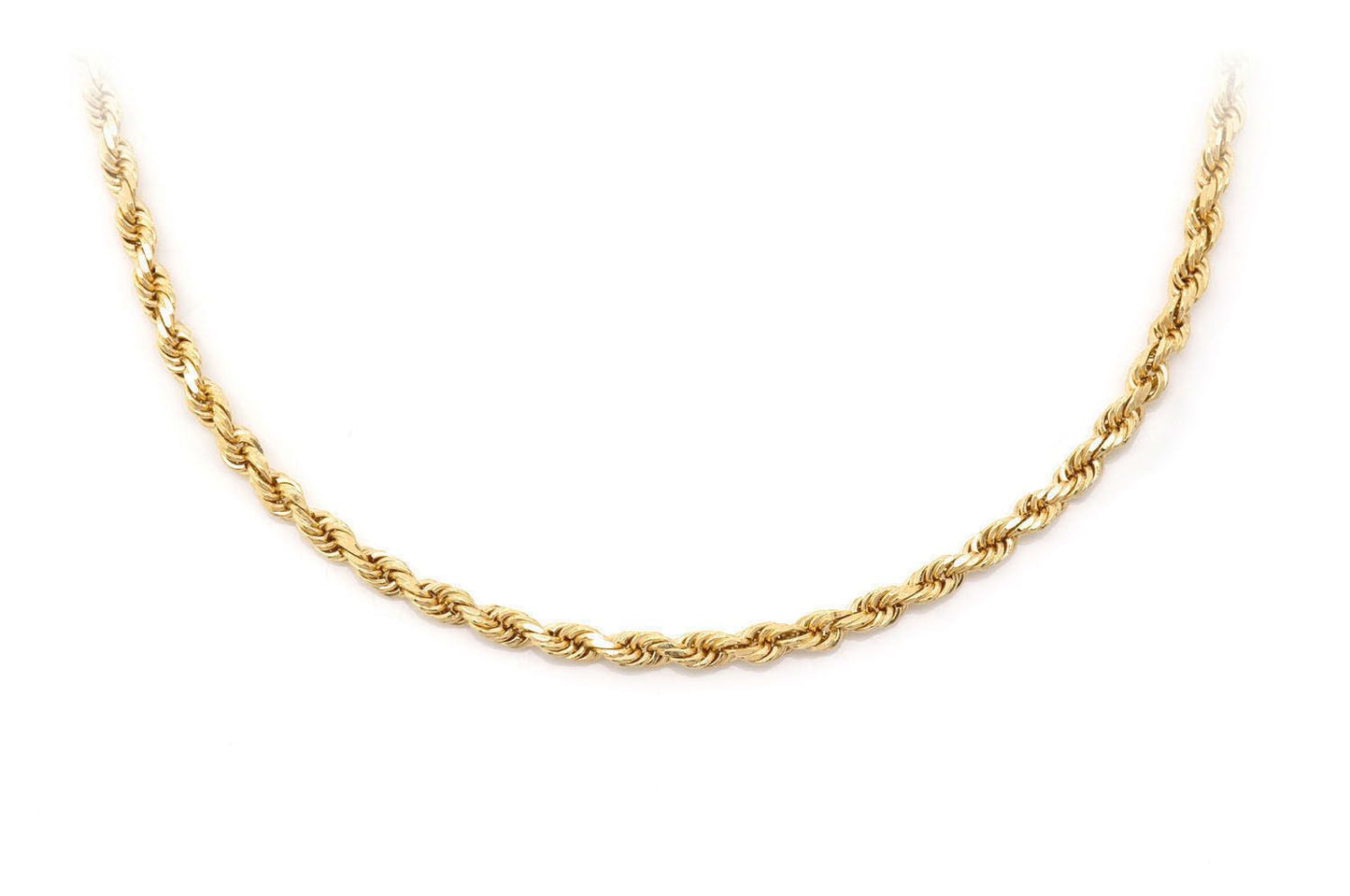 2.5MM ROPE - 14K SOLID GOLD BRACELET