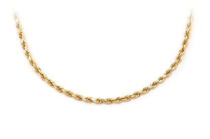 2.5MM ROPE - 14K SOLID GOLD BRACELET