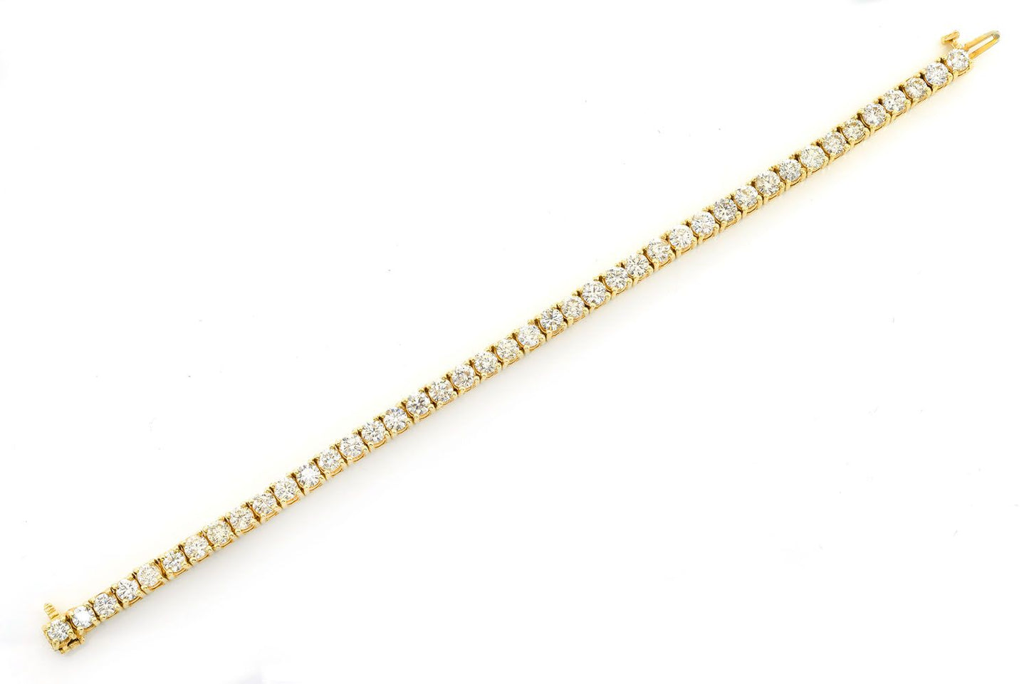 22PTR PRONG SET DIAMOND TENNIS BRACELET 14K SOLID GOLD 8.30CTW