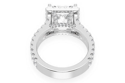 SPHINX - 3.00CT PRINCES CUT - DIAMOND ENGAGEMENT RING