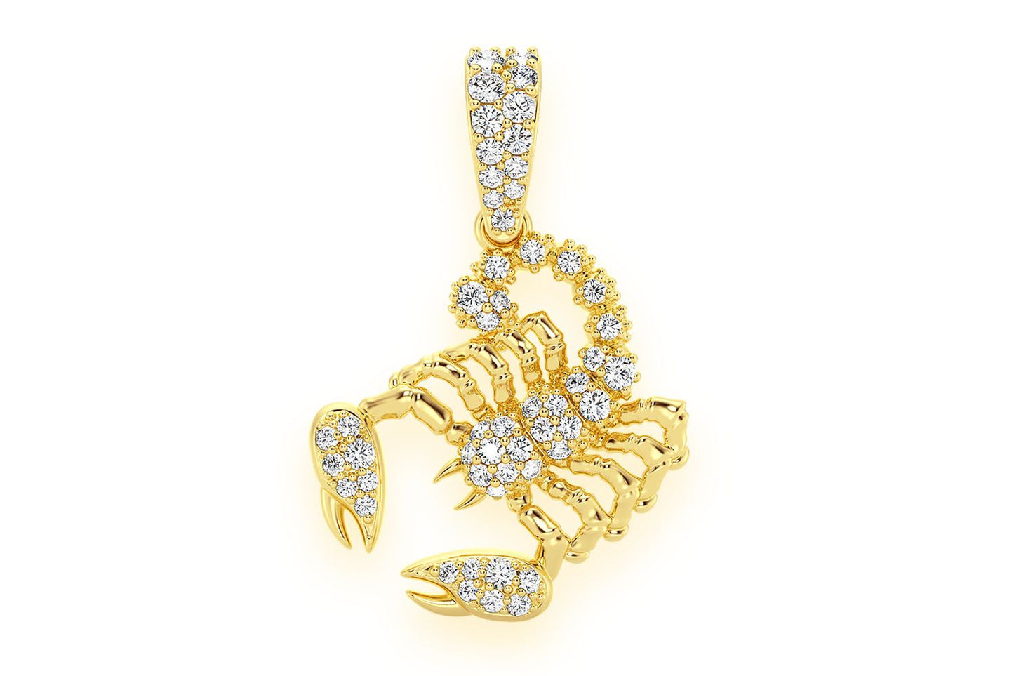 PANDANT SCORPION CU DIAMANT AUR MASIV 14K 0.25CTW