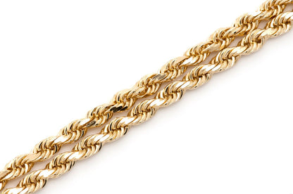3MM ROPE - 14K SOLID GOLD BRACELET