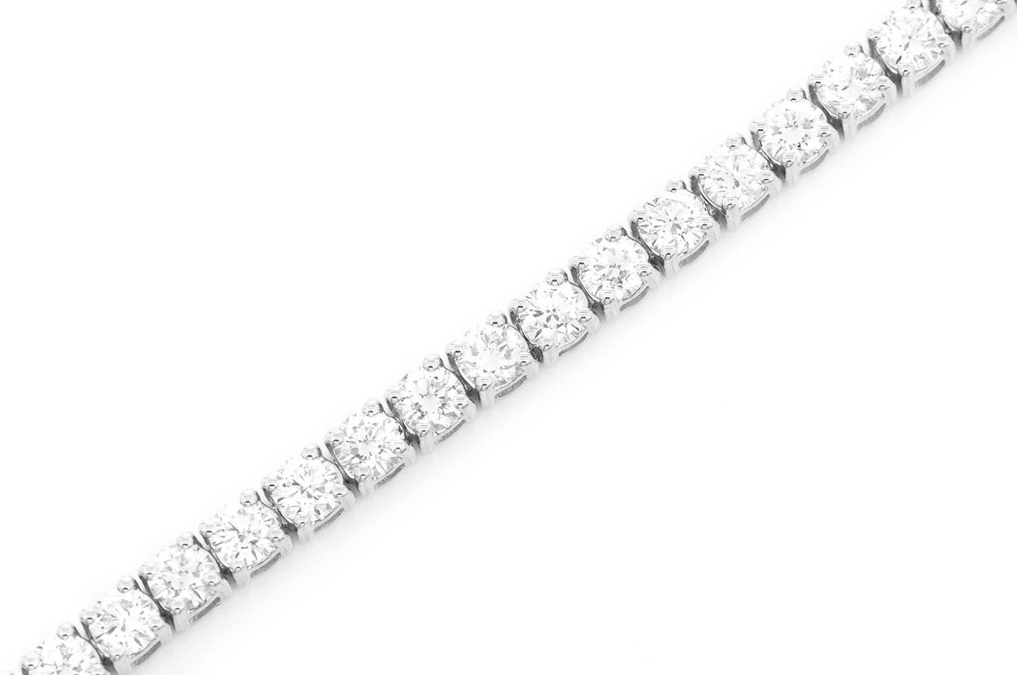 7PT PRONG SET TENNIS BRACELET 14K   5.00CTW