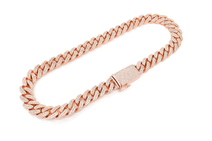 18MM MIAMI CUBAN DIAMOND NECKLACE 14K SOLID GOLD 37.00CTW