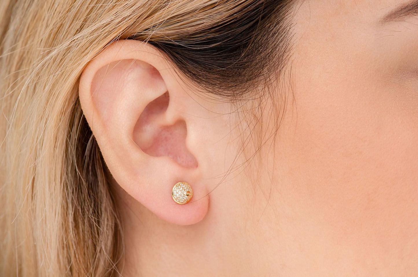 BULLET POINT DIAMOND EARRINGS 14K SOLID GOLD 0.70CTW