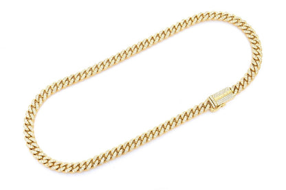 8MM MIAMI CUBAN LINK NECKLACE 14K SOLID GOLD 9.00CTW