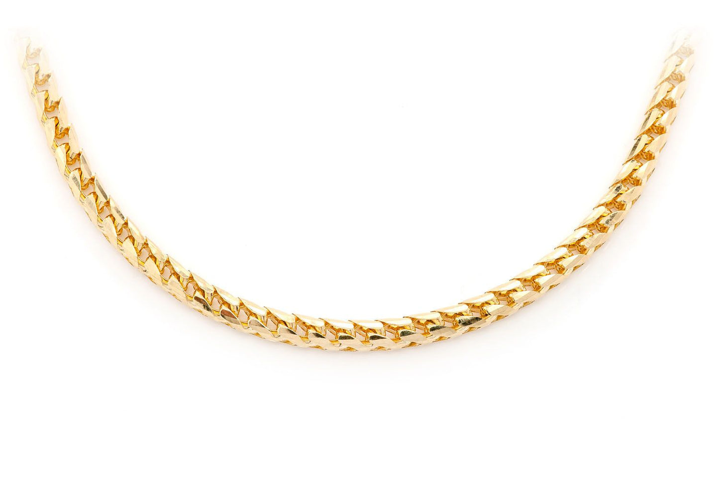 3.5MM FRANCO - 14K SOLID GOLD BRACELET