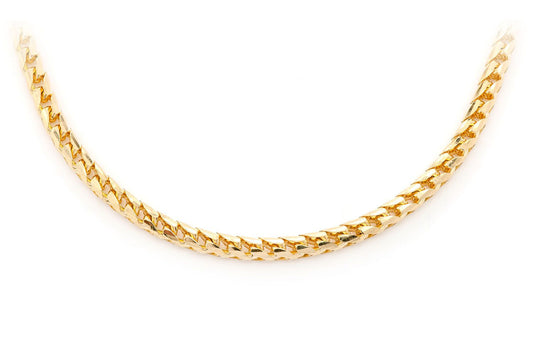 3.5MM FRANCO 14K SOLID GOLD CHAIN