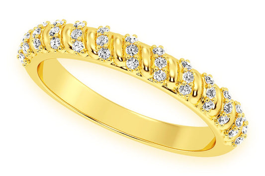 Inel cu diamant, aur masiv de 14K, 0.20 ct