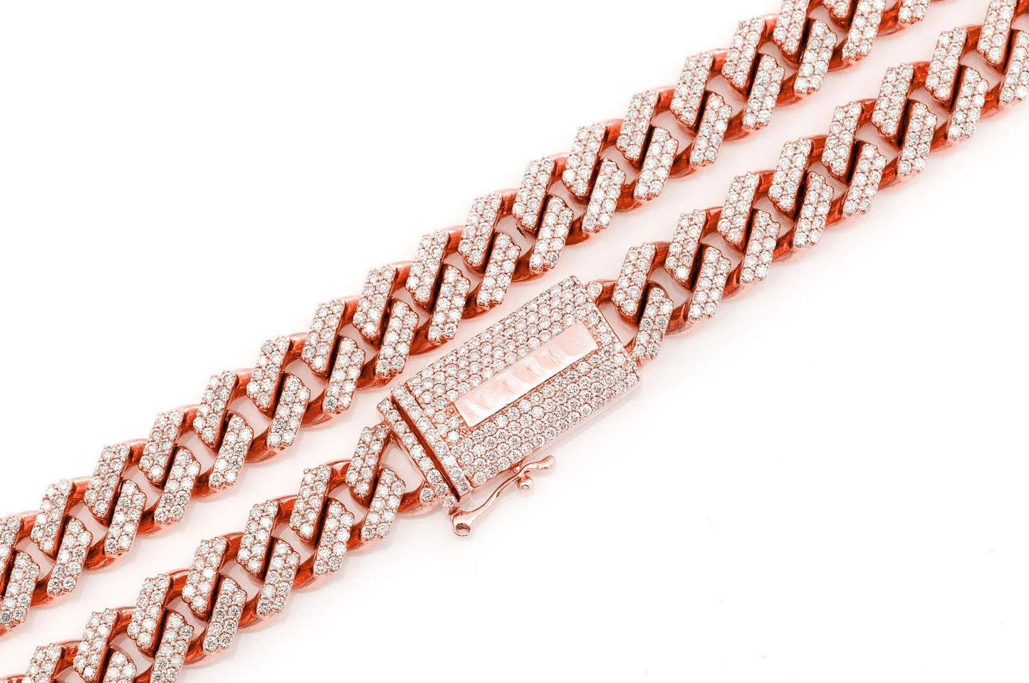 9MM RAISED MIAMI CUBAN DIAMOND NECKLACE 14K SOLID GOLD 13.00CTW
