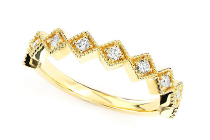 INEL CU DIAMANTE SUPRAVEZABILE, AUR MASIV DE 14K, 0.25CT