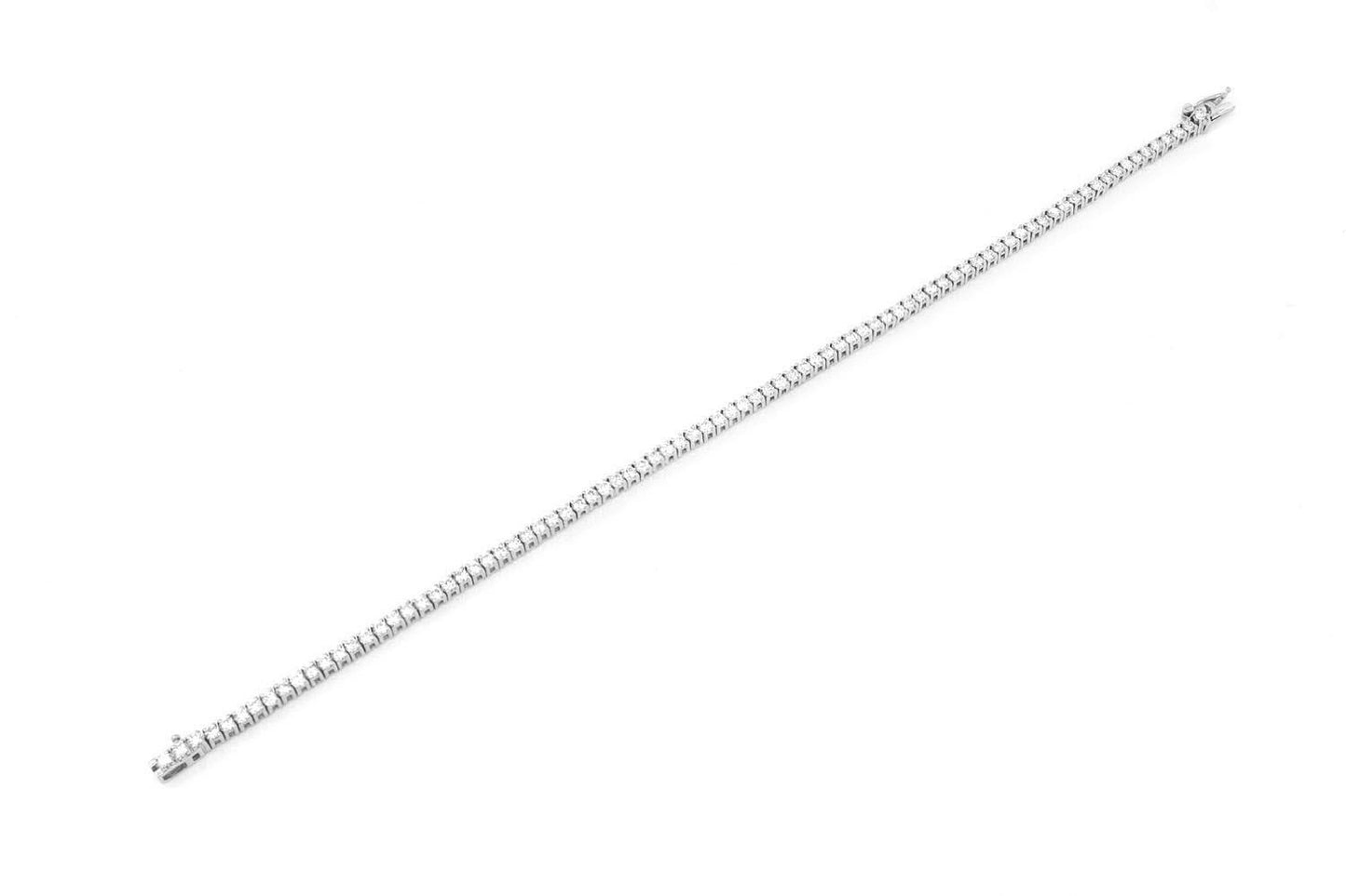 2PT PRONG SET DIAMOND TENNIS BRACELET 14K SOLID GOLD 2.00CTW
