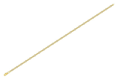 GEOMETRIC BEZEL SET LINK DIAMOND BRACELET 14K SOLID GOLD 0.50CTW