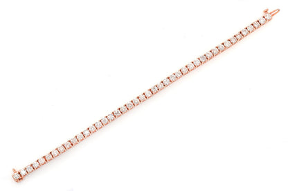 22PTR PRONG SET DIAMOND TENNIS BRACELET 14K SOLID GOLD 8.30CTW