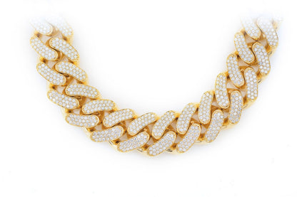 16MM MIAMI CUBAN LINK NECKLACE 14K   26.10CTW