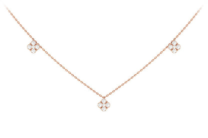 COLIER CLOVER DIAMOND STATION AUR MASIV DE 14K 0.45CT