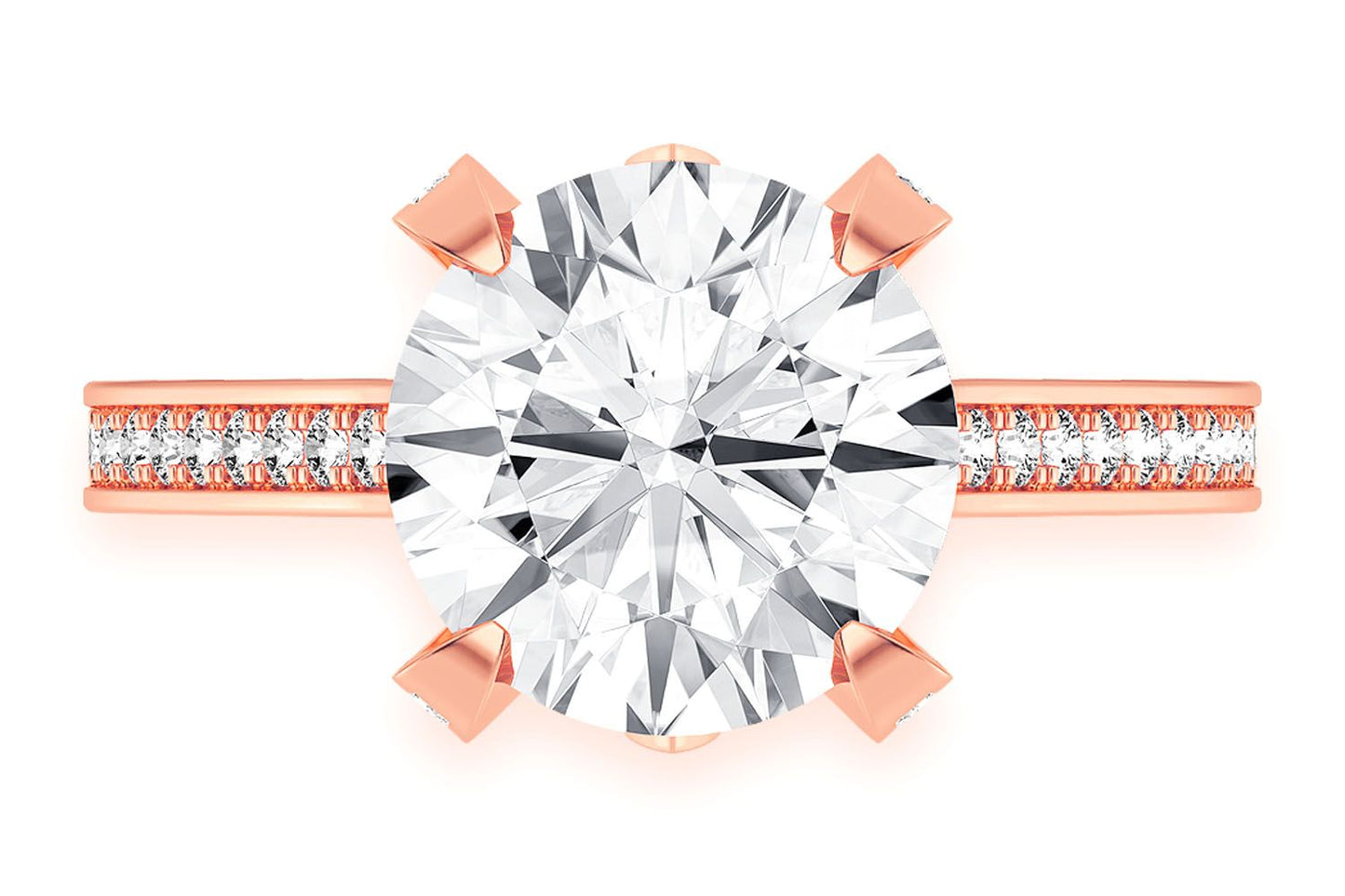 CHANT - 3.00CT ROUND SOLITAIRE - DIAMOND ENGAGEMENT RING