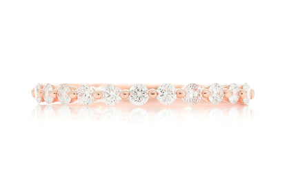Inel cu diamante suprapuse, aur masiv de 14K, 0.25 ct
