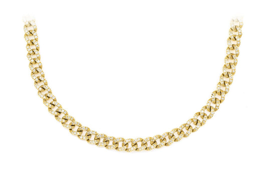 5MM CUBAN LINK DIAMOND NECKLACE 14K SOLID GOLD 2.75CTW