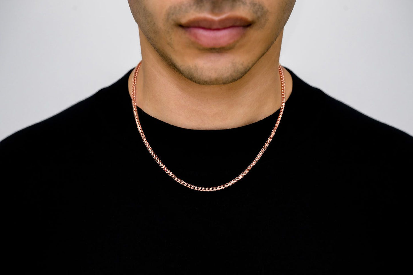 LANȚ FRANCO AUR MASIV DE 14K, 3 MM